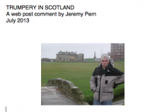 Trumpery in Scotland - A web post